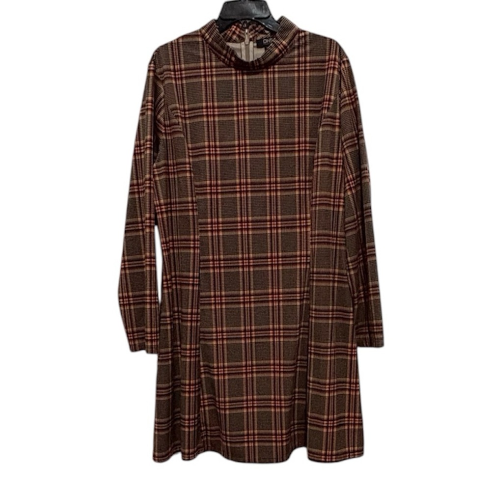 Plaid Long Sleeve Dress